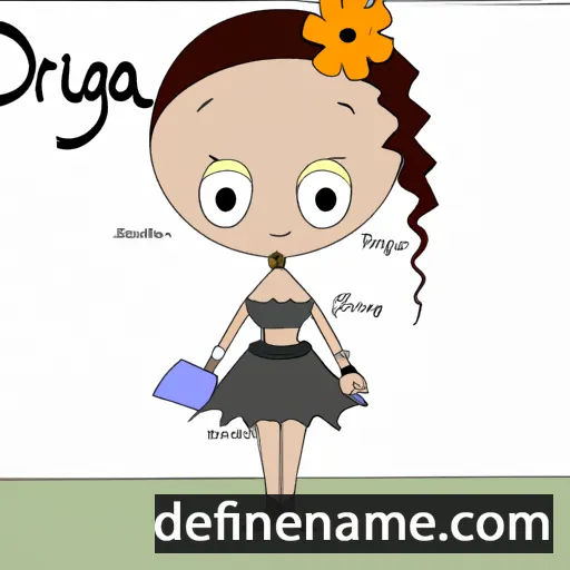 cartoon of the name Darcia