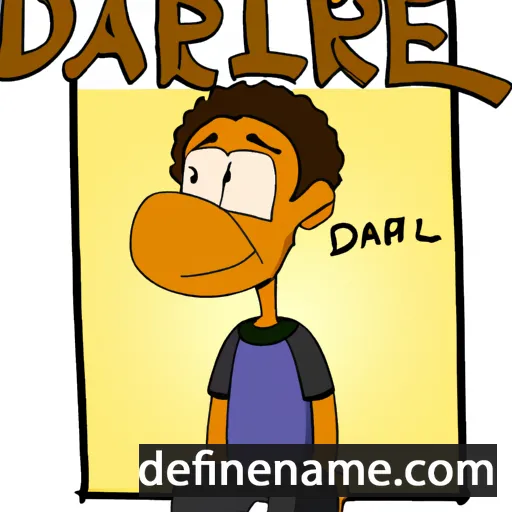 cartoon of the name Darel