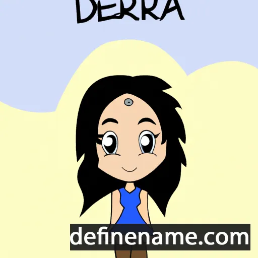 cartoon of the name Darena