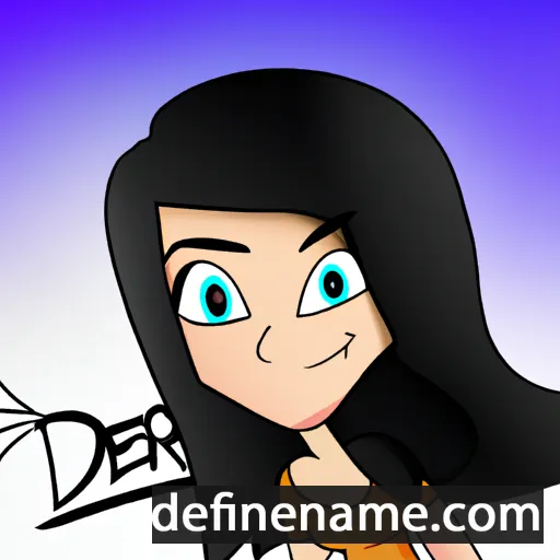 cartoon of the name Darena