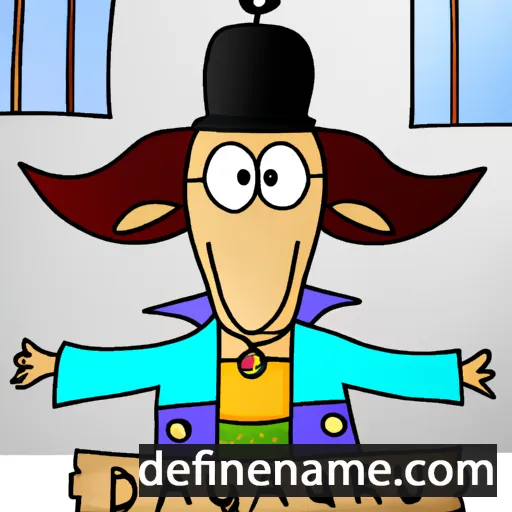 cartoon of the name Dargaudė