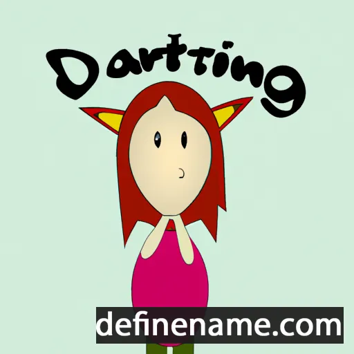 cartoon of the name Dargintė