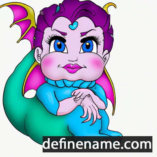 cartoon of the name Dargmara