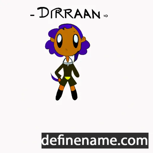 cartoon of the name Dariann