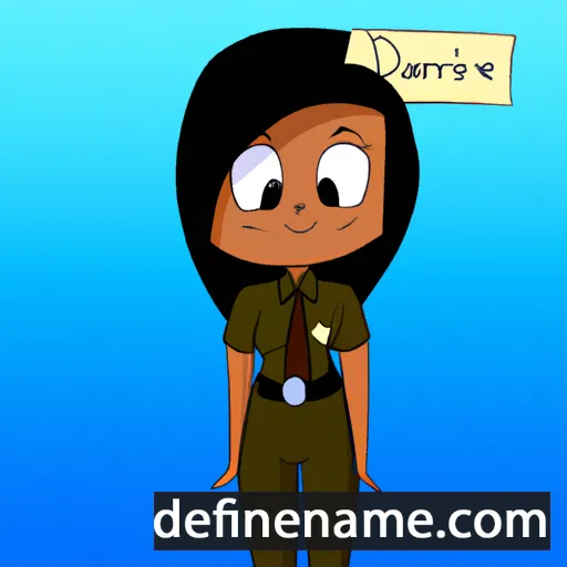 cartoon of the name Darianne