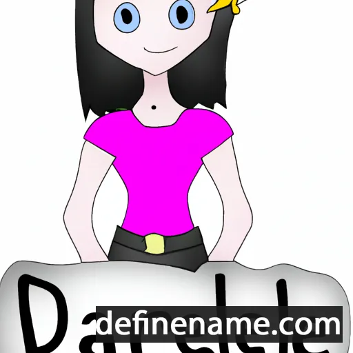 cartoon of the name Darielle