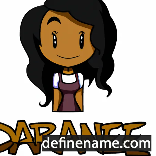 cartoon of the name Darienne