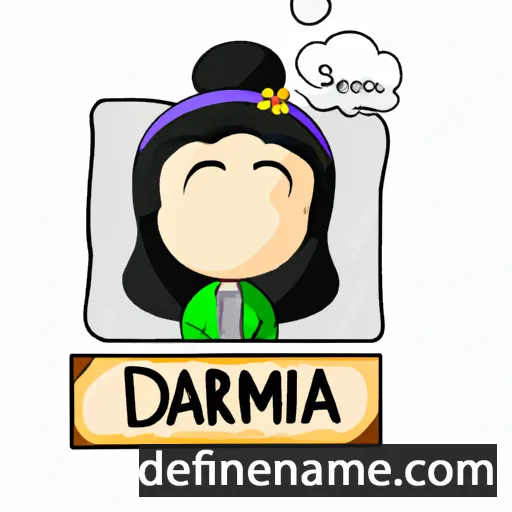 cartoon of the name Dariima