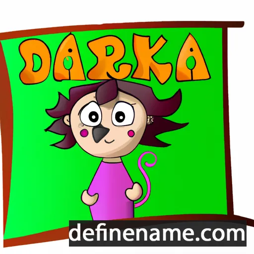 cartoon of the name Darika