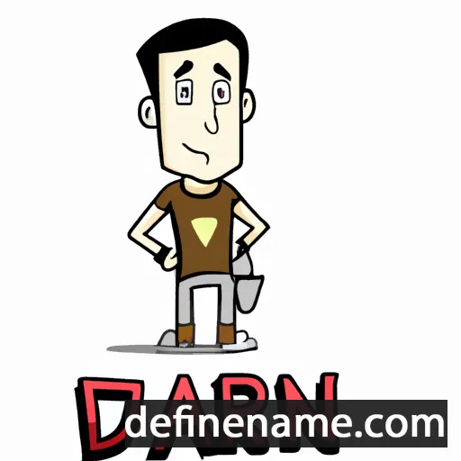 cartoon of the name Darin