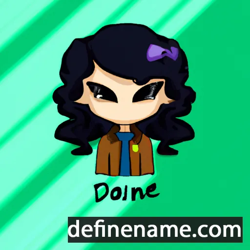 cartoon of the name Darine