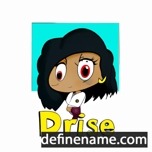 cartoon of the name Darise