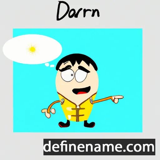 cartoon of the name Darispan