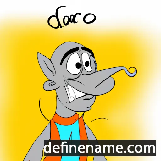 cartoon of the name Darjo