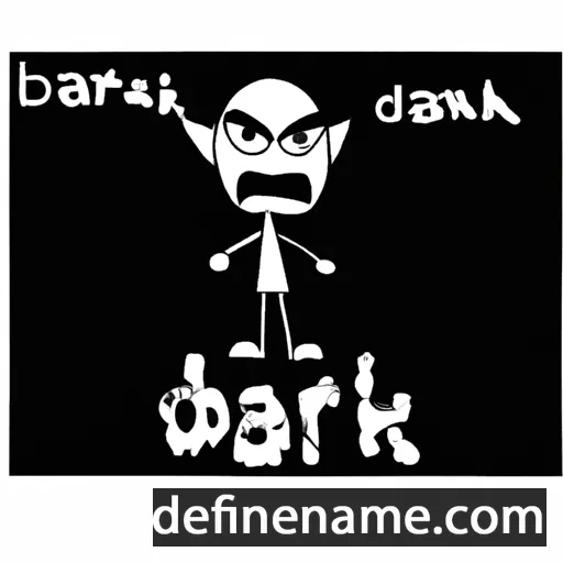 cartoon of the name Dark