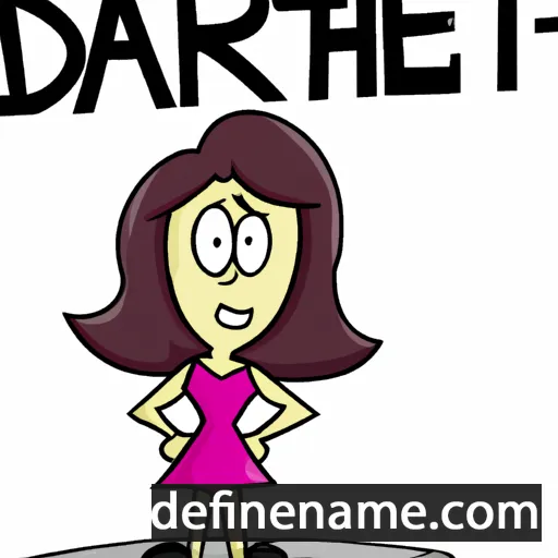 cartoon of the name Darlett