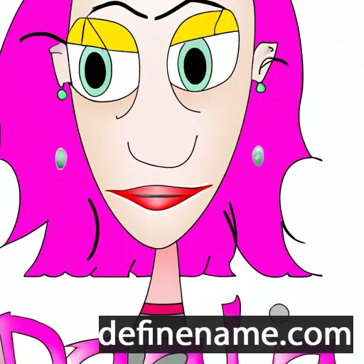 cartoon of the name Darlia