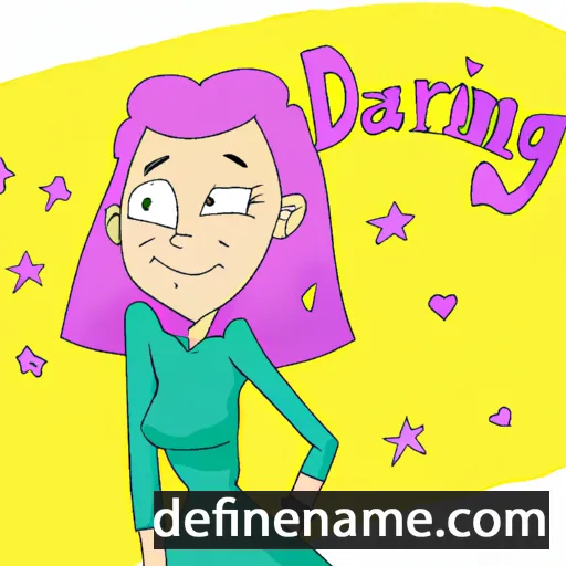 cartoon of the name Darling