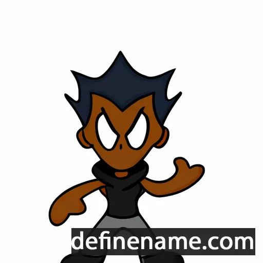 cartoon of the name Darqueze