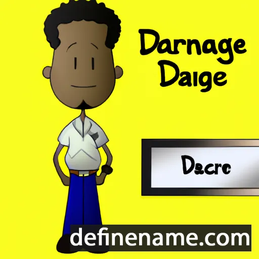 cartoon of the name Darrance