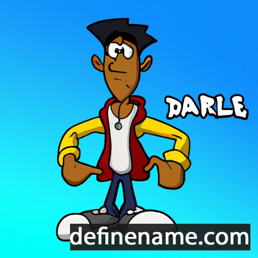 cartoon of the name Darreal