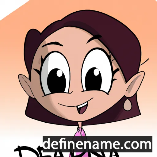 cartoon of the name Darrena