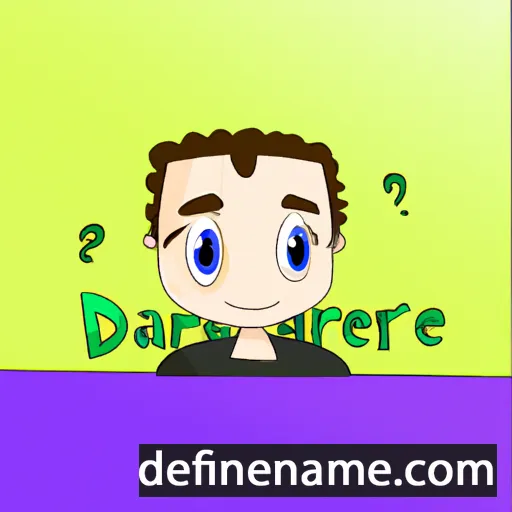 cartoon of the name Darrene