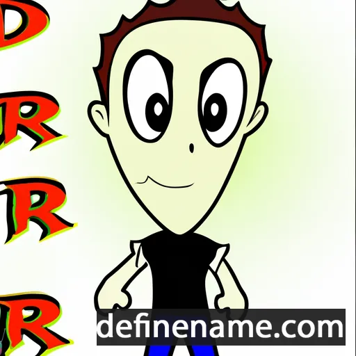 cartoon of the name Darric