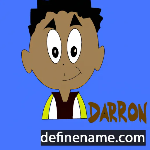 cartoon of the name Darrion