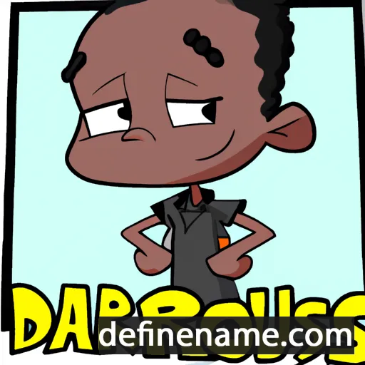 cartoon of the name Darrius