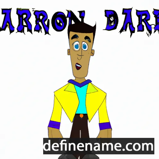 cartoon of the name Darron