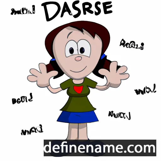 cartoon of the name Darsie