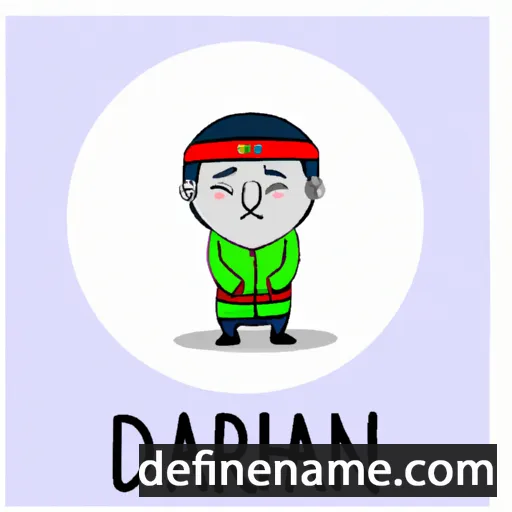 cartoon of the name Daruhan