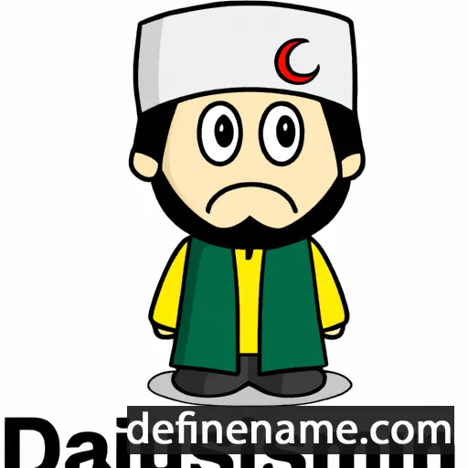 cartoon of the name Darussalam