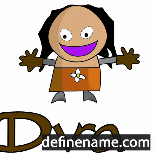 cartoon of the name Darva