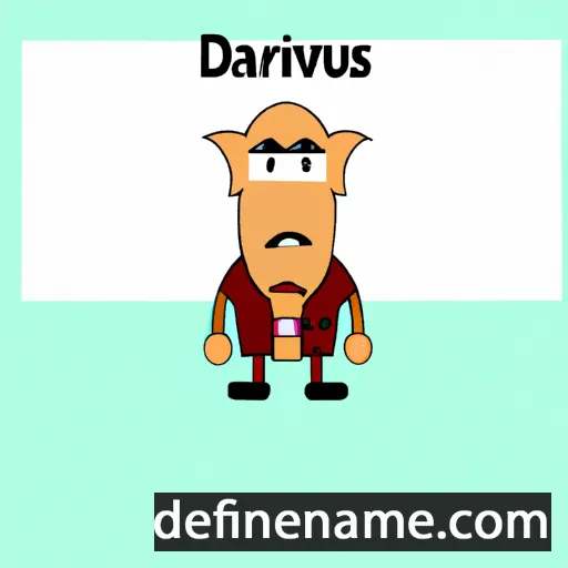 cartoon of the name Darvainas