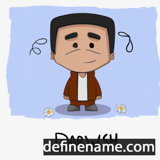 cartoon of the name Darwish