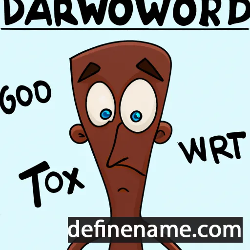 cartoon of the name Darwood