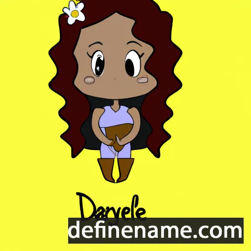 cartoon of the name Daryelle