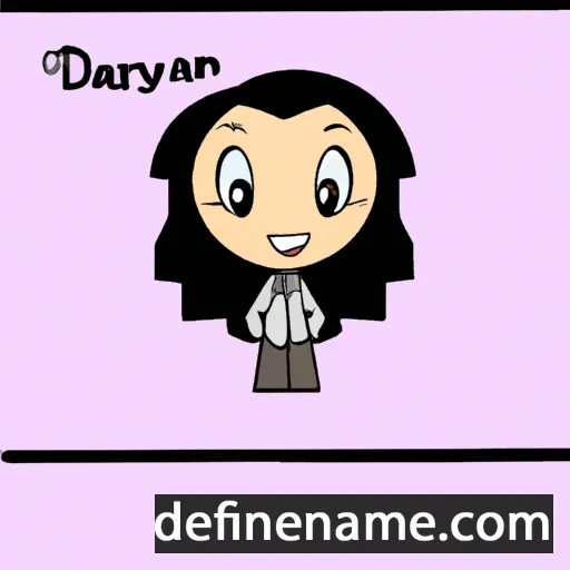 cartoon of the name Darylann