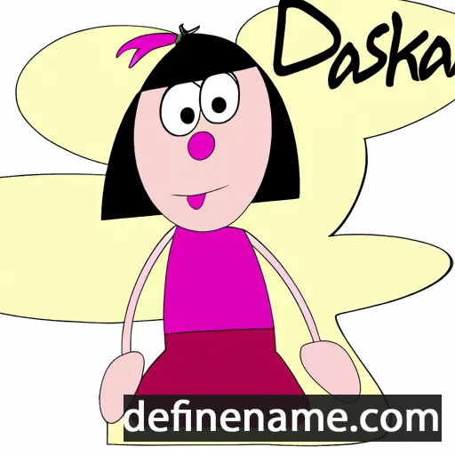 cartoon of the name Daška