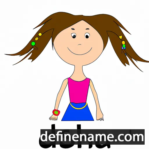 cartoon of the name Dascha