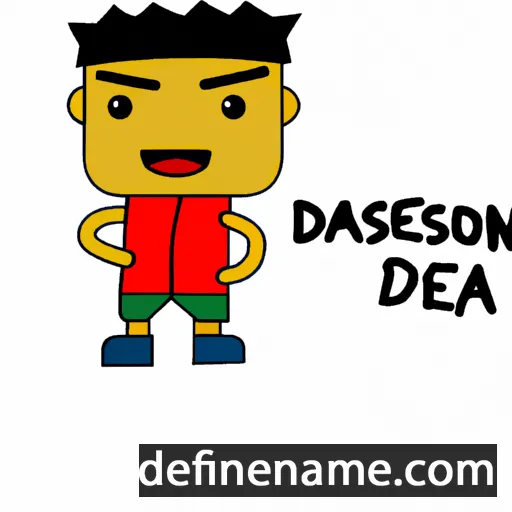 cartoon of the name Dasean