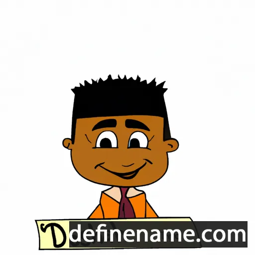 cartoon of the name Dashaun