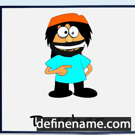 cartoon of the name Dashinder