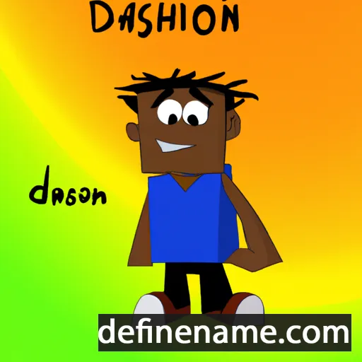 cartoon of the name Dashon