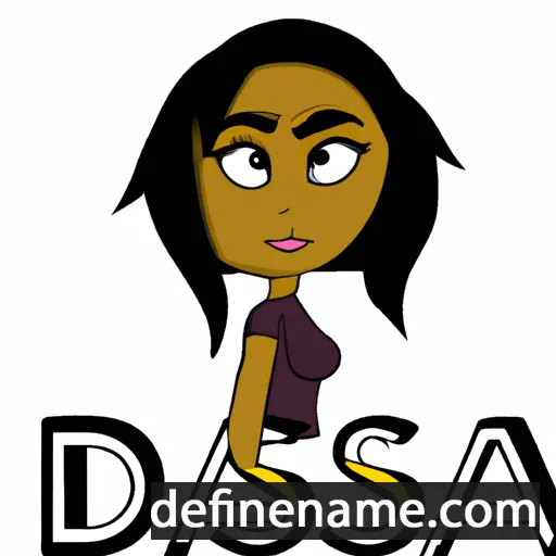 cartoon of the name Dasia