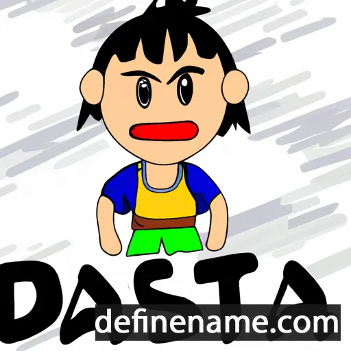 cartoon of the name Dasta