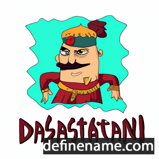 cartoon of the name Dastanbek