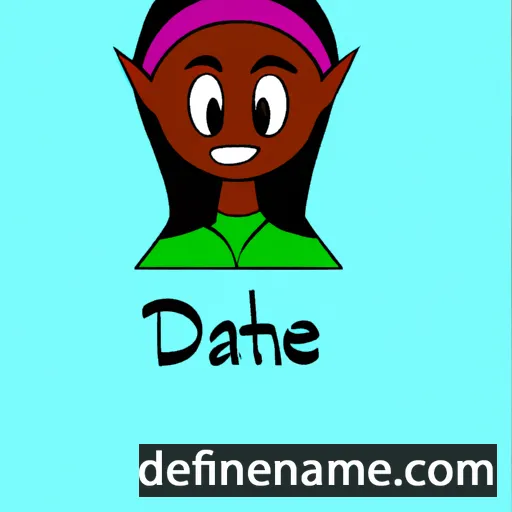 cartoon of the name Dathne